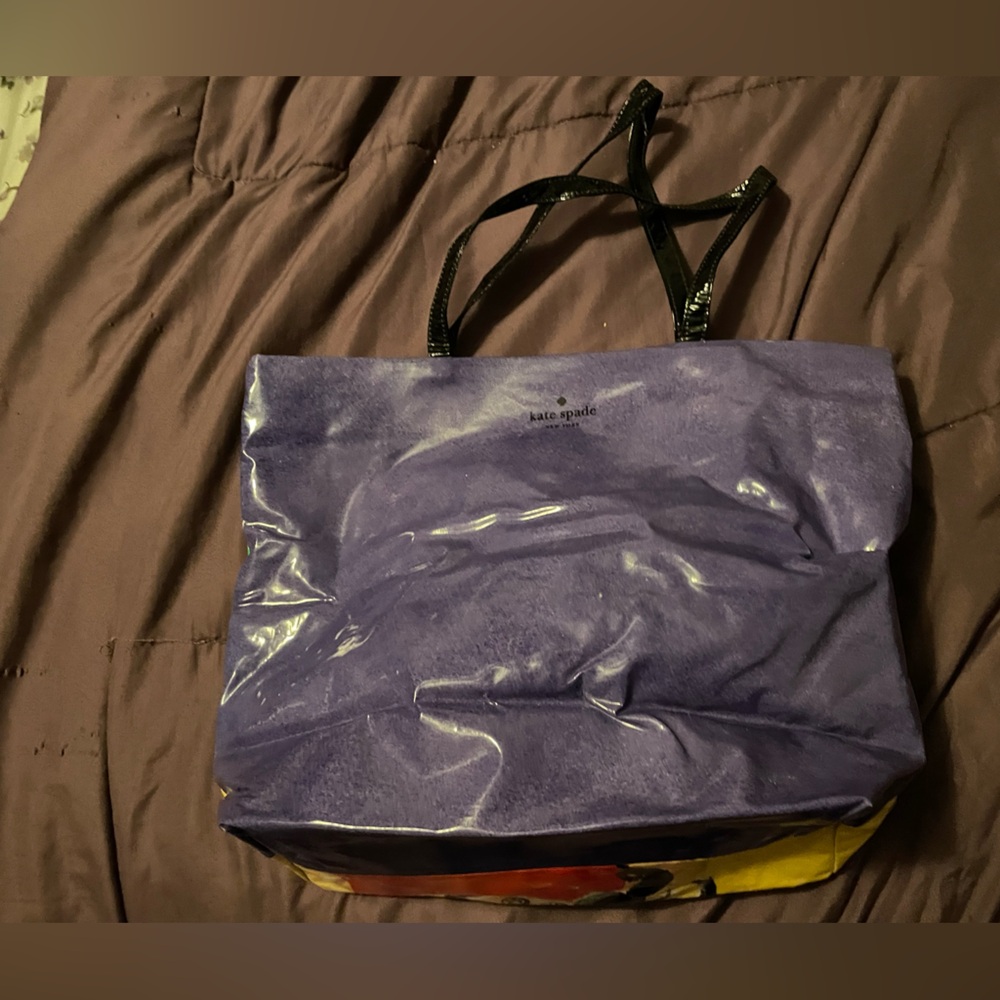 RARE vintage used Kate Spade Rock the Casbah Purple Tote Bag - Picture 12 of 12